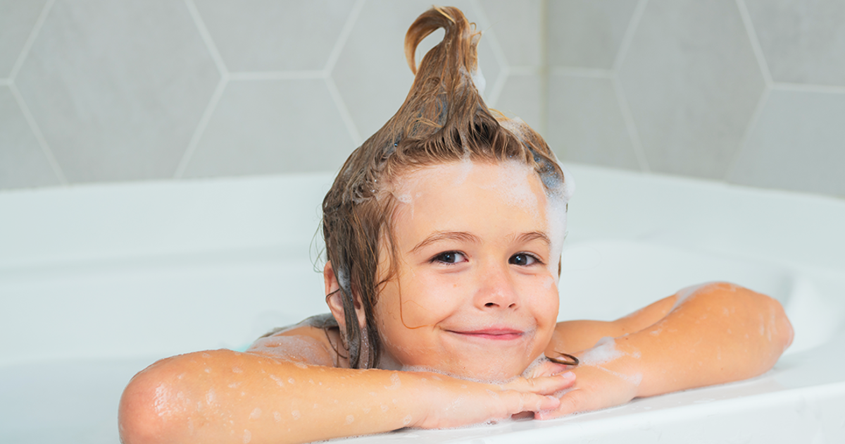 Strategies for washing sensitive children