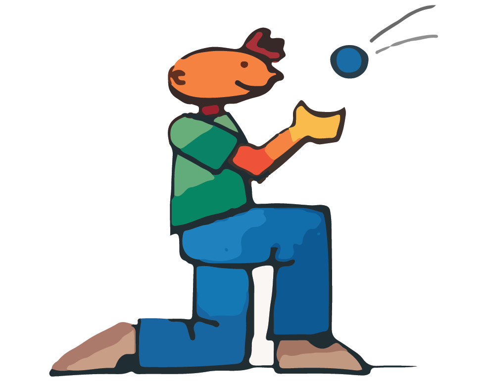 Kneeling And Catching